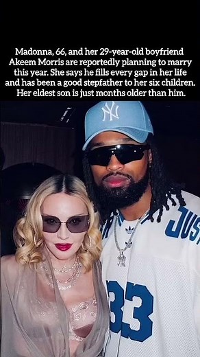 MADONNA (66) PLANNING WEDDING WITH 29-YEAR-OLD BOYFRIEND AKEEM MORRIS! 💍 #popculture #familyfirst