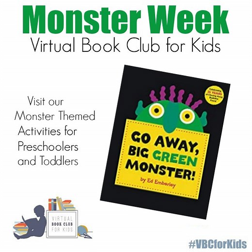 Go Away Big Green Monster Activities for Toddlers and Preschoolers