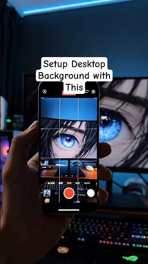 change your desktop wallpaper setup to be like this #livewallpaper4k #animeaesthetic #darkaesthetic