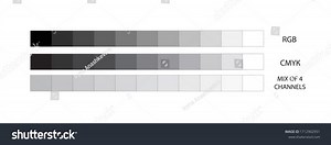 Gray Scales Rgb Cmyk 4-channel Mixing Stock Vector (Royalty Free) 1712902951 | Shutterstock
