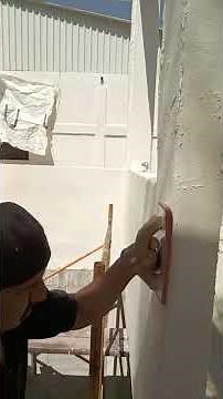 How to do a stucco finish 👷 #easyjob #goodjob #howtofindwork #stucco