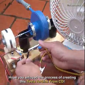 6M views · 16K reactions | How To Make A Tesla Turbine From CD | DIY & Crafts | Facebook