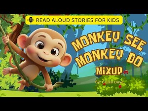 Monkey See Monkey Do Mixup | Read Aloud Stories for Kids | A Monkey’s Lesson About Being Yourself