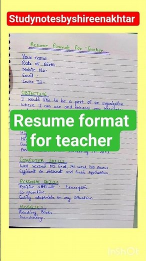 Resume | how to write resume | resume kaise banaye | resume in english #resumeformat #2026resume