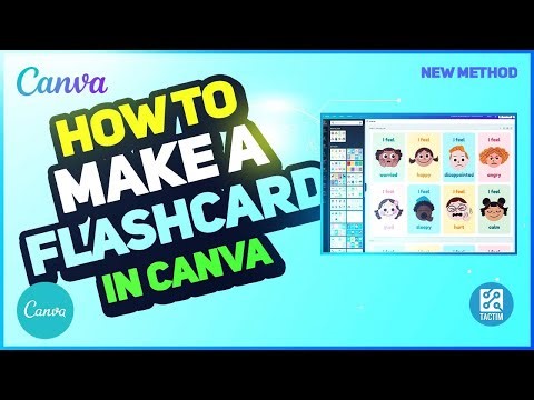 Easy Tutorial: How to Make a Flashcard in Canva 2025