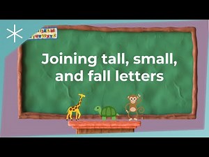 Joining tall, small and fall letters