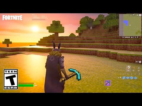 MAPA de MINECRAFT en FORTNITE CREATIVO 2.0 ⛏️😱
