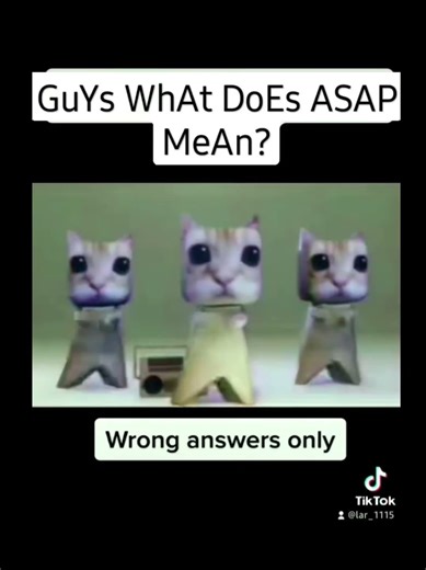 What does ASAP mean?!? 😭 #shorts