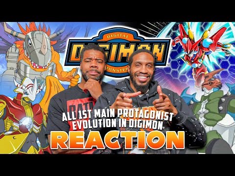 All First Main Protagonist Evolutions in Digimon | Reaction