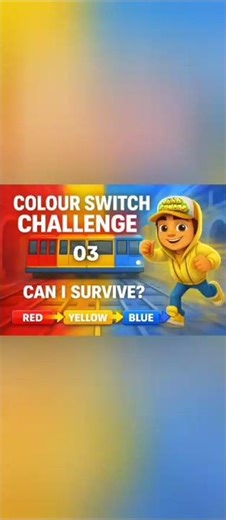 Subway Surfers Colour Switch Challenge 😱🔥| Can I Survive? #gaming