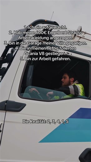 Expectation vs. Reality 🥲 #deutsch #trucker #lkw #lkwfahrer #deutschememes