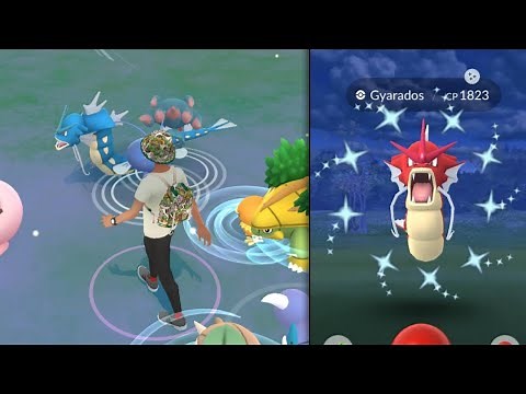 How to catch Guaranteed Shiny Gyarados in wild | First time *Mega Gyarados* in Pokemon Go 2021
