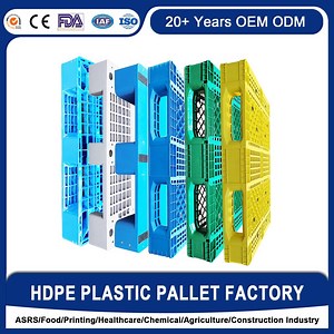 [Hot Item] Heavy Duty HDPE/1200X1000/Large Logistic Custom Racking Industrial Rackable Warehouse Storage Reusable Euro Stackable Pallets/Plastic Pallet Price Manufacturer
