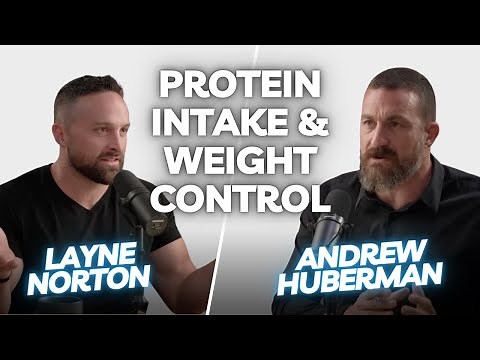 Dr Andrew Huberman with Dr Layne Norton: Protein Intake & Weight Control | HLE