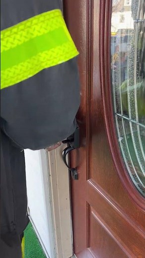The Firefighter Swipe Tool on an inward opening door