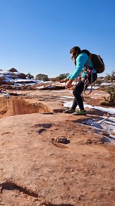 The moment before the cliff jump