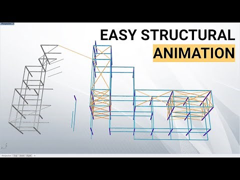 Tutorial: Easy animation of structural framing. Visualise beams & columns in Rhino & grasshopper.