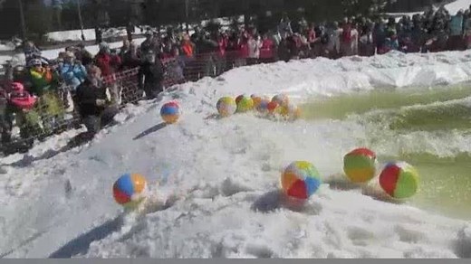 8K views · 146 reactions | While the wind is howling outside, let's think back to this past weekend at our Annual Beach Party and Slush Pool! Here's a little recap to make you smile! #dayatthewoods #slushpool #beachparty #brettonwoods | Bretton Woods | Facebook