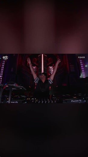 FISHER drops EPIC beats at EDC Las Vegas! Crowd goes WILD! #shorts
