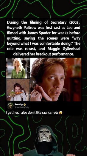 In Secretary (2002) Maggie Gyllenhaal came to rescue