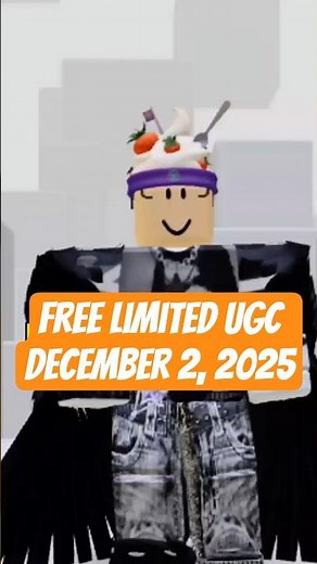 NEW . Free Roblox UGC Item on December 2, 2025