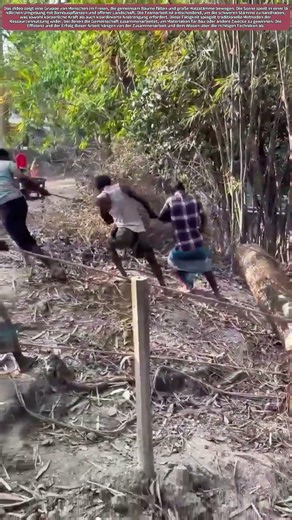 Holz transportieren mit Seilen: Wie Tradition und Teamwork die Arbeit erleichtern