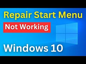 How To Repair Start Menu Not Working In Windows 10 | Windows Start Button Not Working | Simple Steps