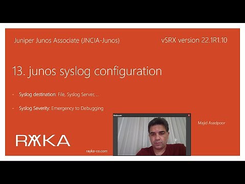 13. junos syslog configuration