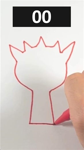 Who? Drawing RADDY from the outline! #sprunki #drawing