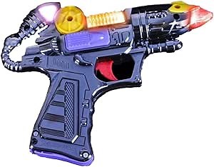 Amazon.com: Toy Blaster Gun, Flashing Lights and Really Cool Sound Effects! Perfect for A Little Space Cowboy. Batteries Included : Toys & Games