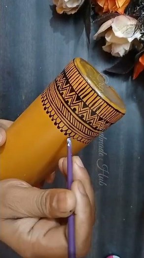 DIY Bottle Art | Warli Art | Best Out of Waste | Bottle Painting | Folk Art | Traditional Print