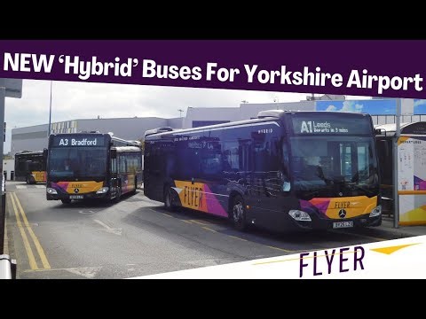 BRAND NEW Buses For Yorkshire Airport | Mercedes UK Citaro Hybrid | 'Flyer' By Transdev