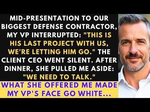 My VP Fired Me At The Defense Contractor Dinner - Then The Client Called Me Outside.