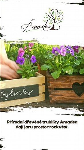 🌿 Dřevěné květináče a truhlíky – inspirace pro zahradu, balkon i domov | Amadea