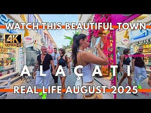 Alaçatı Turkey Real Life 2025 | Beautiful Evening Walking Tour Markets & Restaurants | 4K ULTRAHD