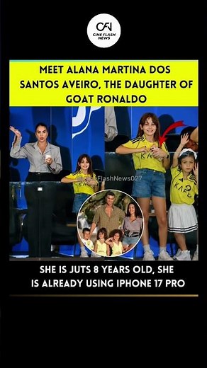MEET ALANA MARTINA DOS SANTOS AVEIRO, THE DAUGHTER OF GOAT RONALDO.🔥#ronaldo #daughter #viral