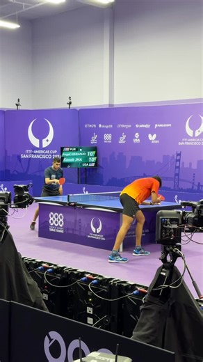 Kanak Jha is on court now in the Quarterfinals at the ITTF Americas Cup San Francisco 2026, presented by MongoDB. 🇺🇸🏓 The defending champion faces Angel Naranjo of Puerto Rico with a place in the Semifinals and World Cup qualification on the line. 📺 Watch live on the ITTF Americas YouTube channel for USA matches 📍 Follow the action from 888 Table Tennis Center #USATT #ITTFAmericasCup #TableTennis #RoadToMacao #SanFrancisco | USA Table Tennis