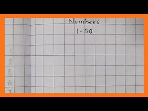 Simple Learning to Count to 50 Counting 1 to 50 Numbers for Kids