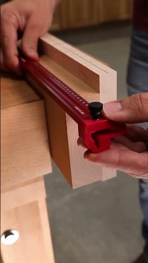 Wrap Around Woodworking Ruler - Woodpeckers Edge Rule with Sliding Stops. USA Made.