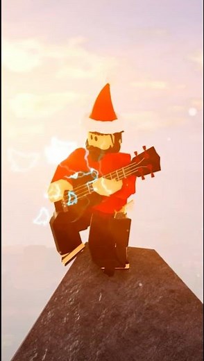 Playing Jingle Bell Rock on Electric Guitar! | The Wild West ROBLOX #Shorts