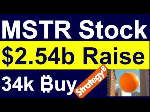 MSTR Stock: ₿uys 34k BTC—$2.54b Raised (3rd Biggest Ever)! STRC Gets MORE CASH In 2d than MOST IPOs!