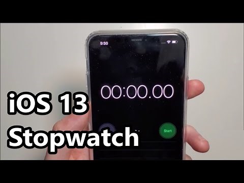 How to Access and Use Stopwatch on iPhone 11