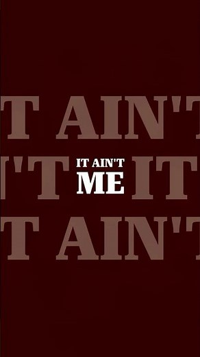 Kygo & Selena Gomez - It AIN'T ME #music #lyricvideo #lyrics #overlay #song #edit