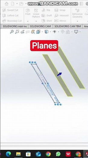 Solidworks Creating Planes || #solidworkstutorial #cadcam #cadcamsoftware