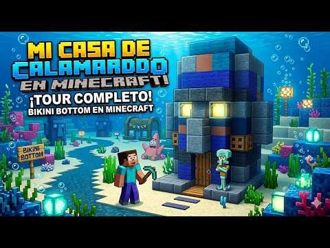 CONSTRUYENDO LA CASA DE CALAMARDO EN MINECRAFT!