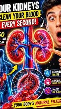 Your Body’s Natural Filter System 😳#KidneyFacts #BodyFacts #HumanBody #ScienceFacts #AmazingFacts