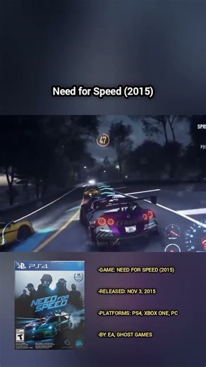 Need for Speed 2015 #shorts #videogames #playstation4 #needforspeed