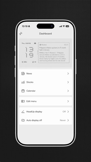 Menu customization is now available on Even G2. | Even Realities