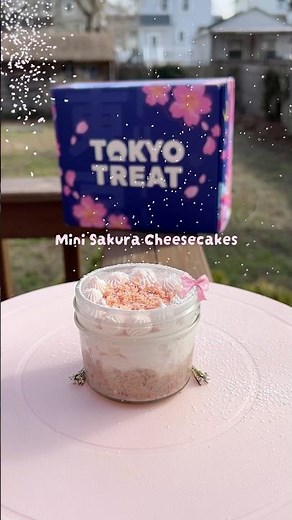 NO-BAKE SAKURA CHEESECAKES 🌸🍰 recipe in the description! #recipe