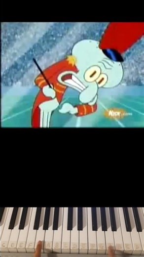 THE FINAL COUNTDOWN PIANO TUTORIAL #shorts #piano #meme #spongebob